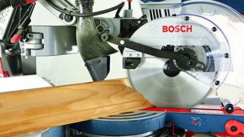 BOSCH CM10GD Compact Miter Saw – 15 Amp Corded 10 In. Dual-Bevel Sliding Glide Miter Saw with 60-Tooth Carbide Saw Blade, Blue