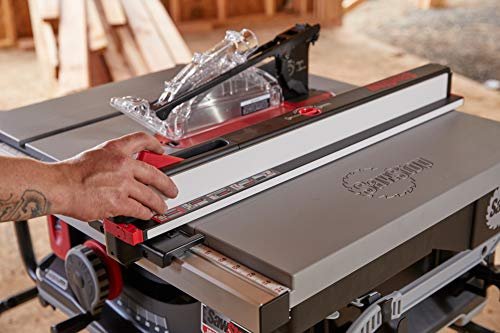 SAWSTOP 10-Inch Jobsite Saw Pro with Mobile Cart Assembly, 1.5-HP, 12A, 120V, 60Hz (JSS-120A60)