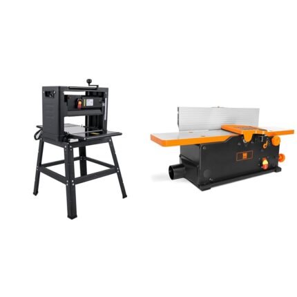 VEVOR Thickness Planer 13-Inch Benchtop Planer 2000W Wood Planer 8000 rpm Woodworking Planer 15 AMP & WEN JT630H 10-Amp 6-Inch Spiral Benchtop Jointer