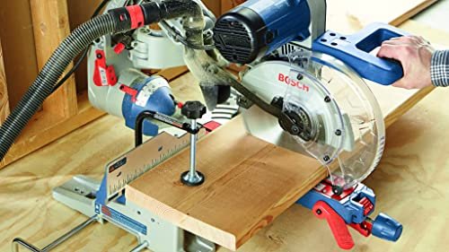 BOSCH CM10GD Compact Miter Saw – 15 Amp Corded 10 In. Dual-Bevel Sliding Glide Miter Saw with 60-Tooth Carbide Saw Blade, Blue