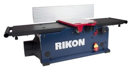 RIKON Power Tools 8″ Benchtop Jointer with Helical Style carbide Cutter Head & SP Coated Aluminum Table.…