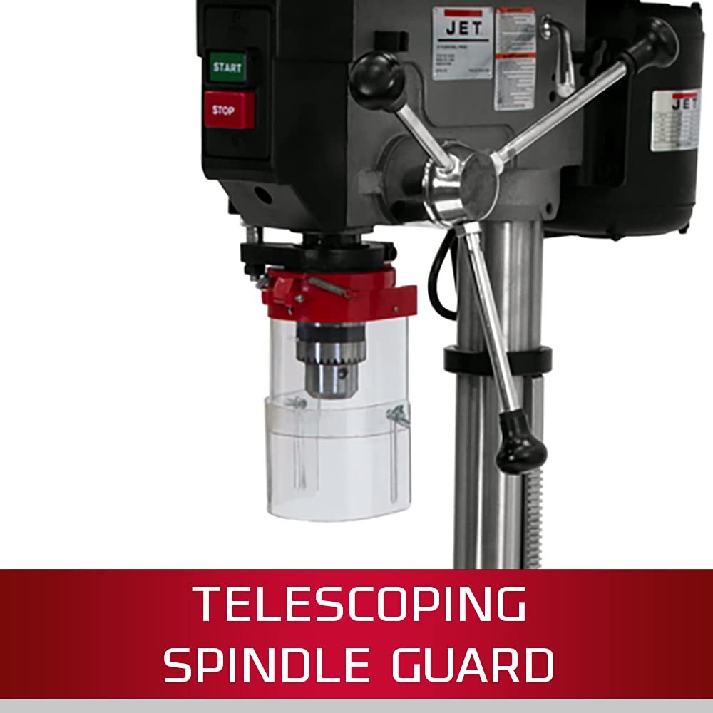 JET 15-Inch Step Pulley Drill Press, 3/4 HP, 1Ph 115V (J-2500)