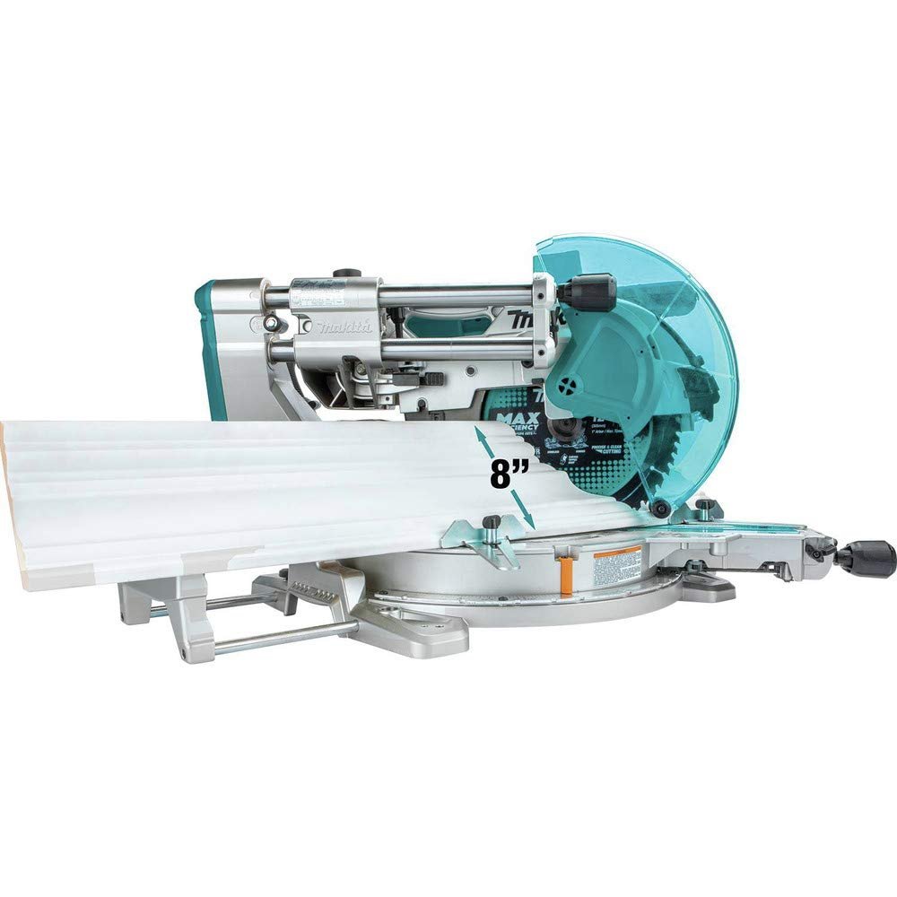Makita XSL08Z 18V x2 LXT Lithium-Ion (36V) Brushless Cordless 12″ Dual-Bevel Sliding Compound Miter Saw, AWS Capable & Laser, Tool Only