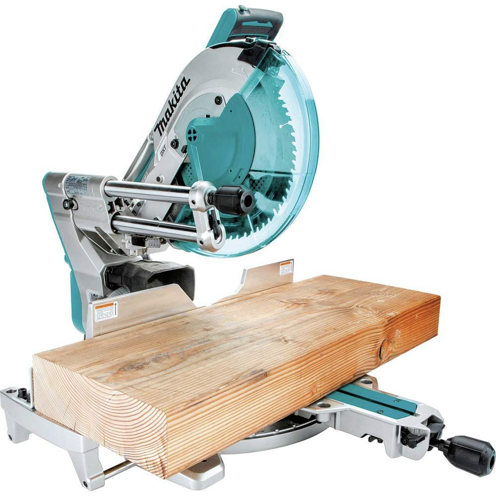 Makita XSL08Z 18V x2 LXT Lithium-Ion (36V) Brushless Cordless 12″ Dual-Bevel Sliding Compound Miter Saw, AWS Capable & Laser, Tool Only