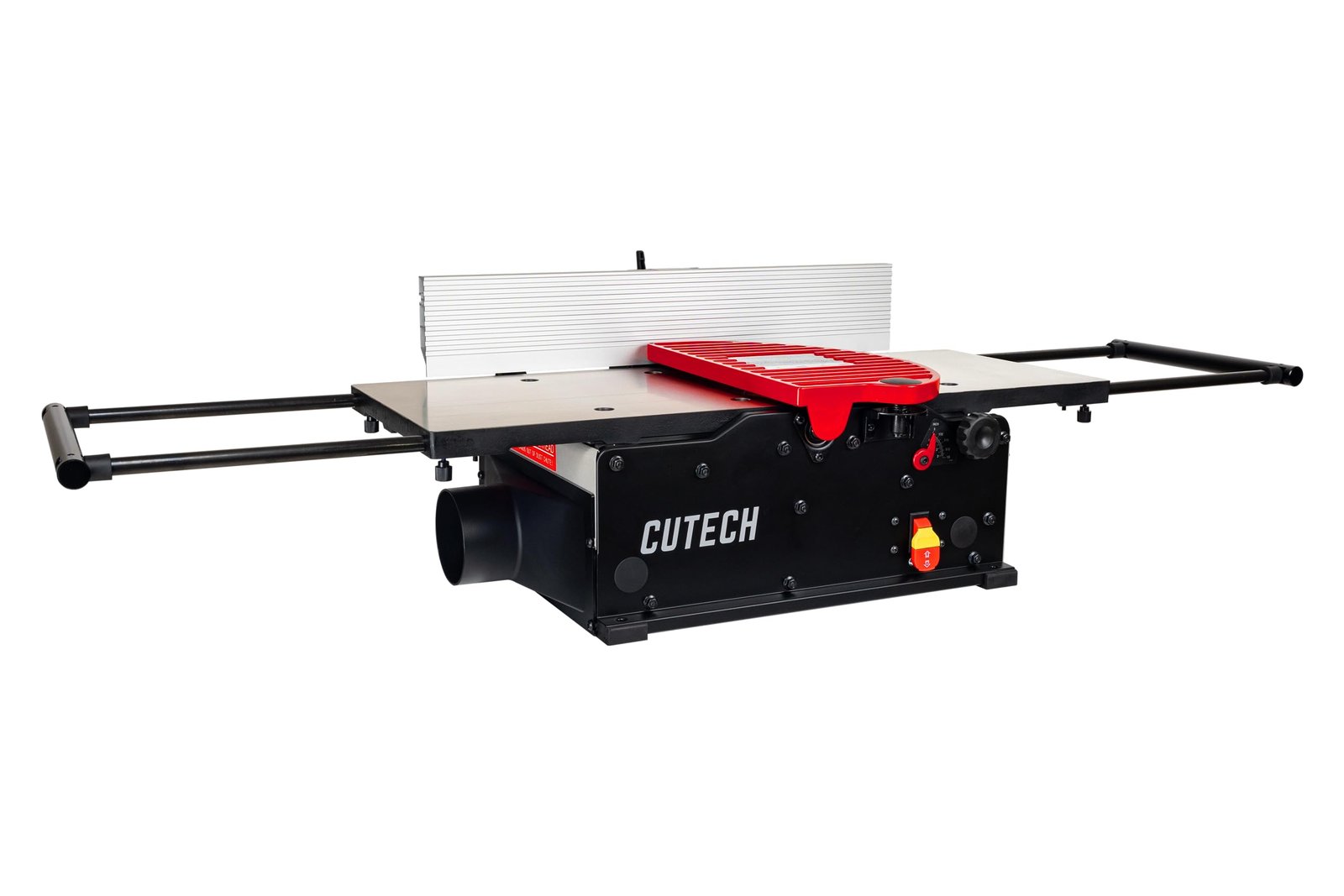 Cutech 401120HI 12-Inch Spiral Cutterhead Benchtop Jointer with Cast Iron Tables, 24 Tungsten Carbide Inserts, Extra Long 24″ Fence, Additional Fence Brackets and a 12-amp Motor