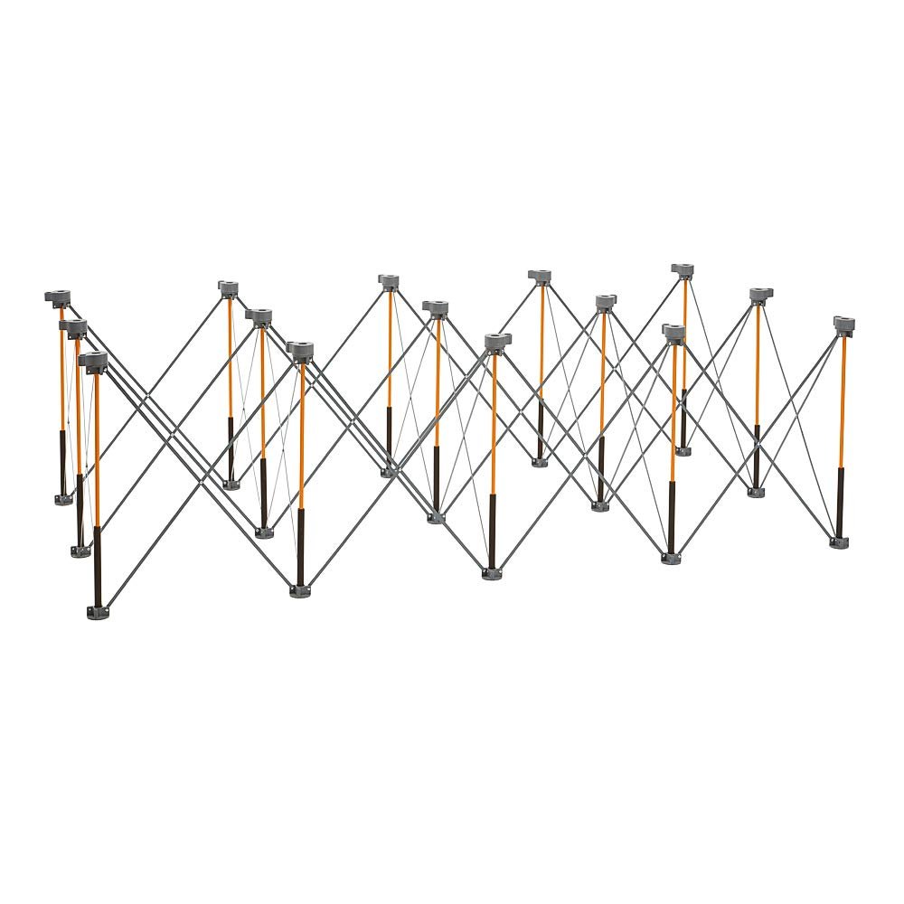 Bora Portamate – PM-8000 Miter Saw Stand Work Station | Mobile Rolling Table Top Workbench | Orange & Grey