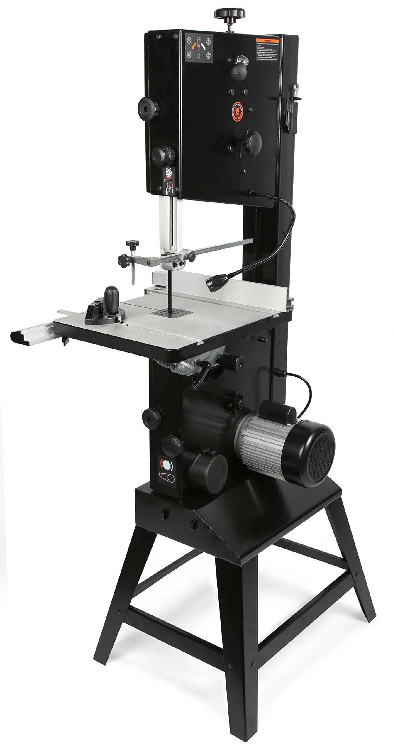 WEN (BA1487) Band Saw with Stand,Two-Speed,Black,14-Inch & DPA2513 24-by-12-Inch Drill Press Table with an Adjustable Fence and Stop Block