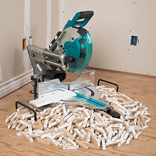 Makita XSL06PT 18V x2 LXT Lithium-Ion (36V) Brushless Cordless 10″ Dual-Bevel Sliding Compound Miter Saw with Laser Kit (5.0Ah)