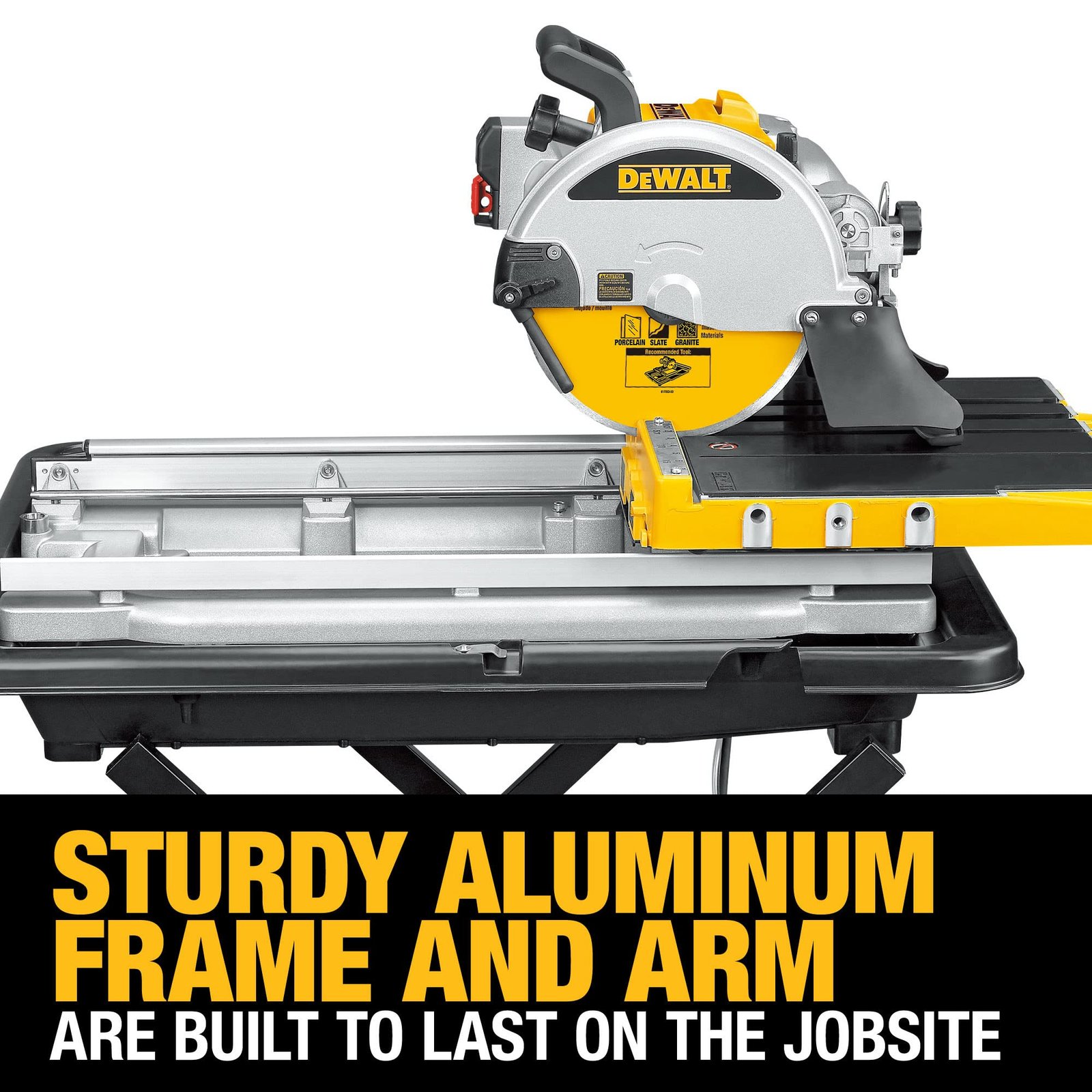 DEWALT Wet Tile Saw with Stand, 10-Inch, Corded (D24000S)