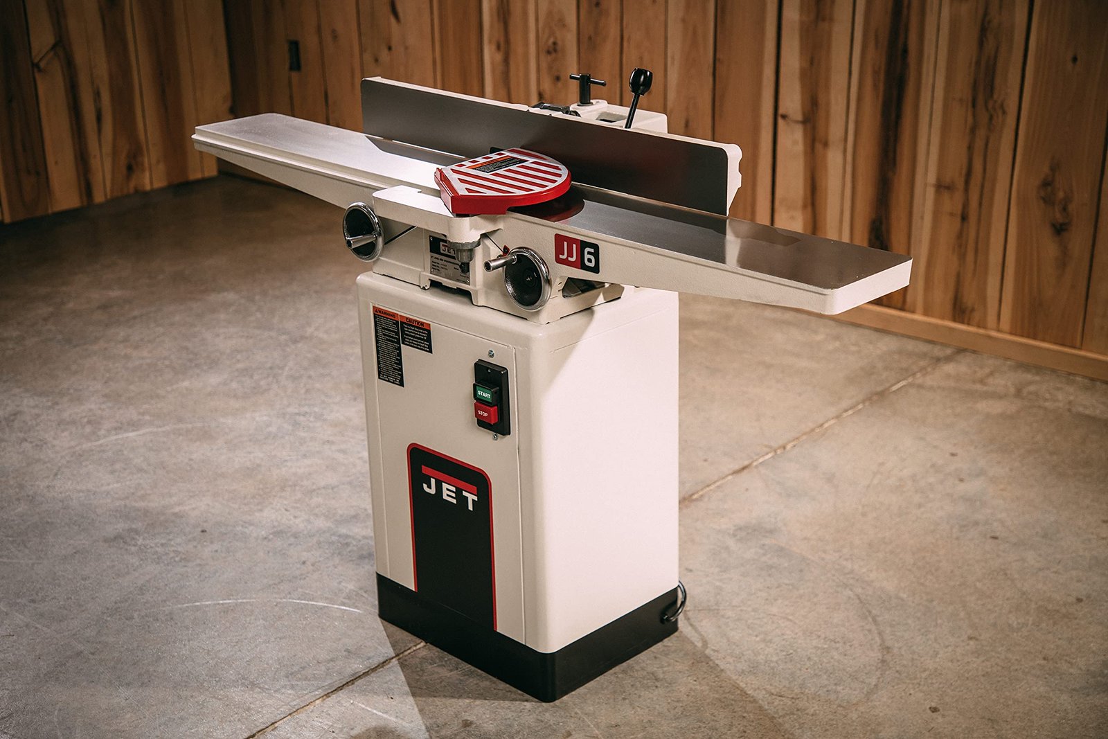 JET 6-Inch Long Bed Jointer, 3 HSS Knives, 1 HP, 1Ph 115/230V (Model JJ-6CSDX)